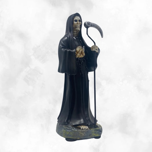Santa Muerte Statue Black