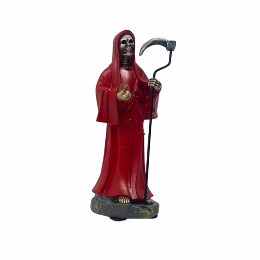 Santa Muerte Statue Red