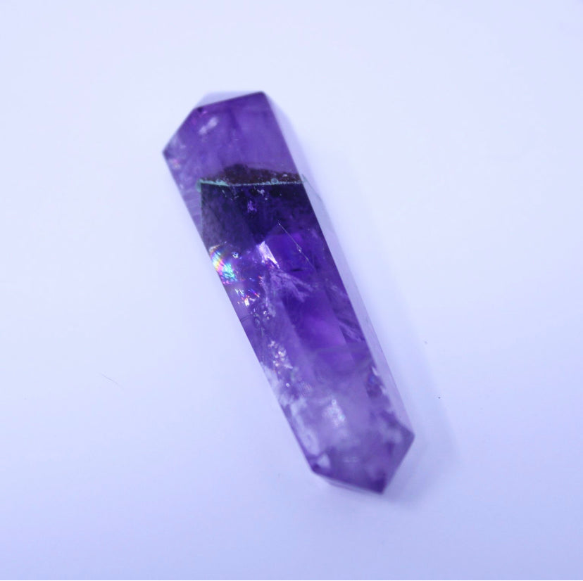 Amethyst Double Terminated Polished Crystal Point