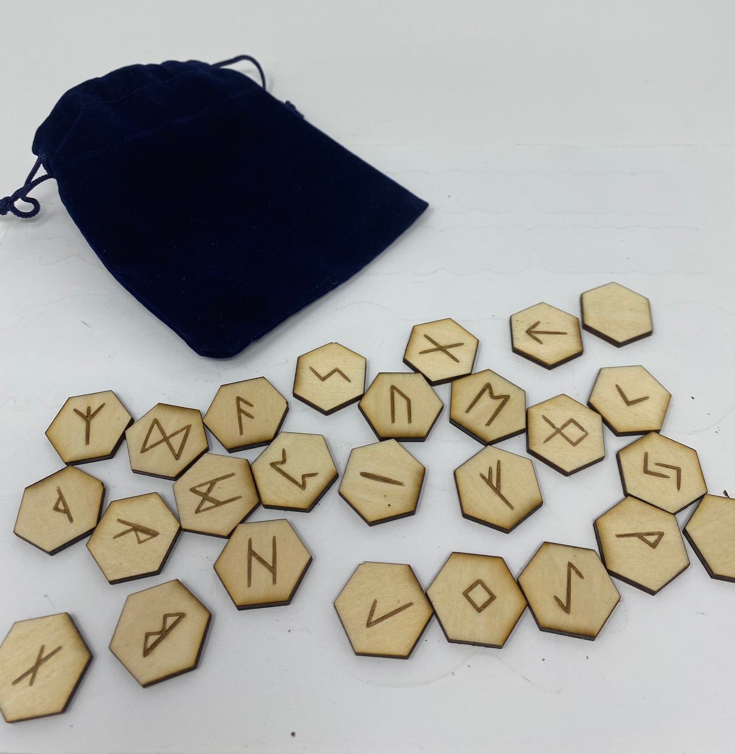 Wood Engraved Rune Set.