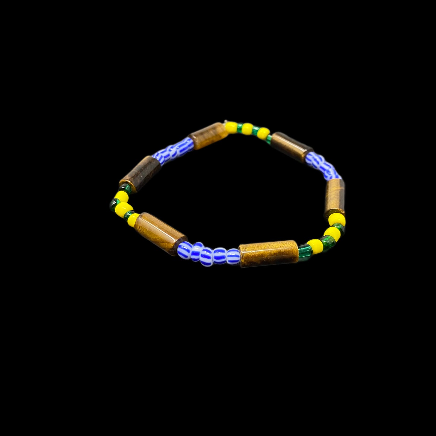 Hand Of Orunla W. Tube Tigers Eye