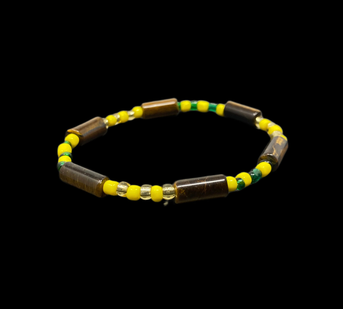 Hand Of Orunla W. Tube Tigers Eye