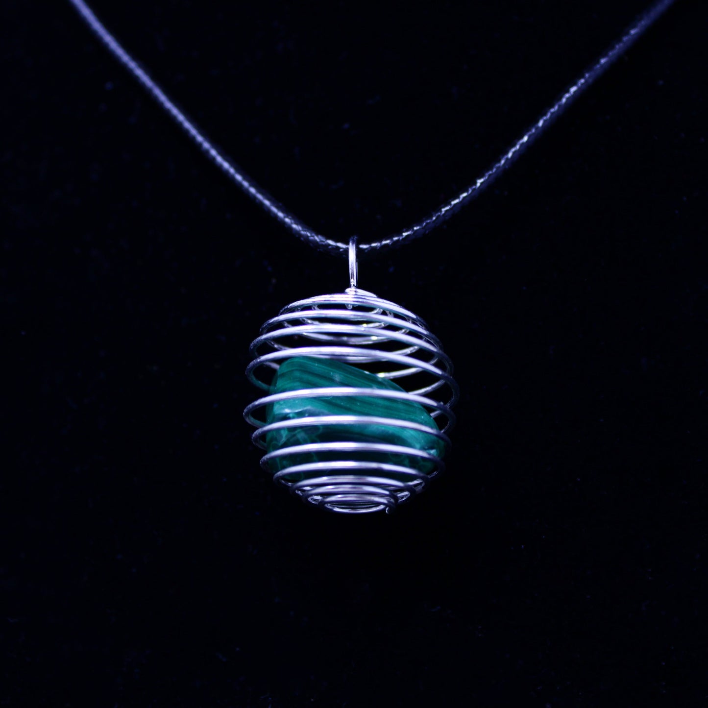 Spiral Cage Pendant Necklaces