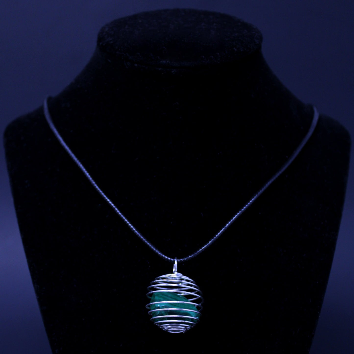 Spiral Cage Pendant Necklaces