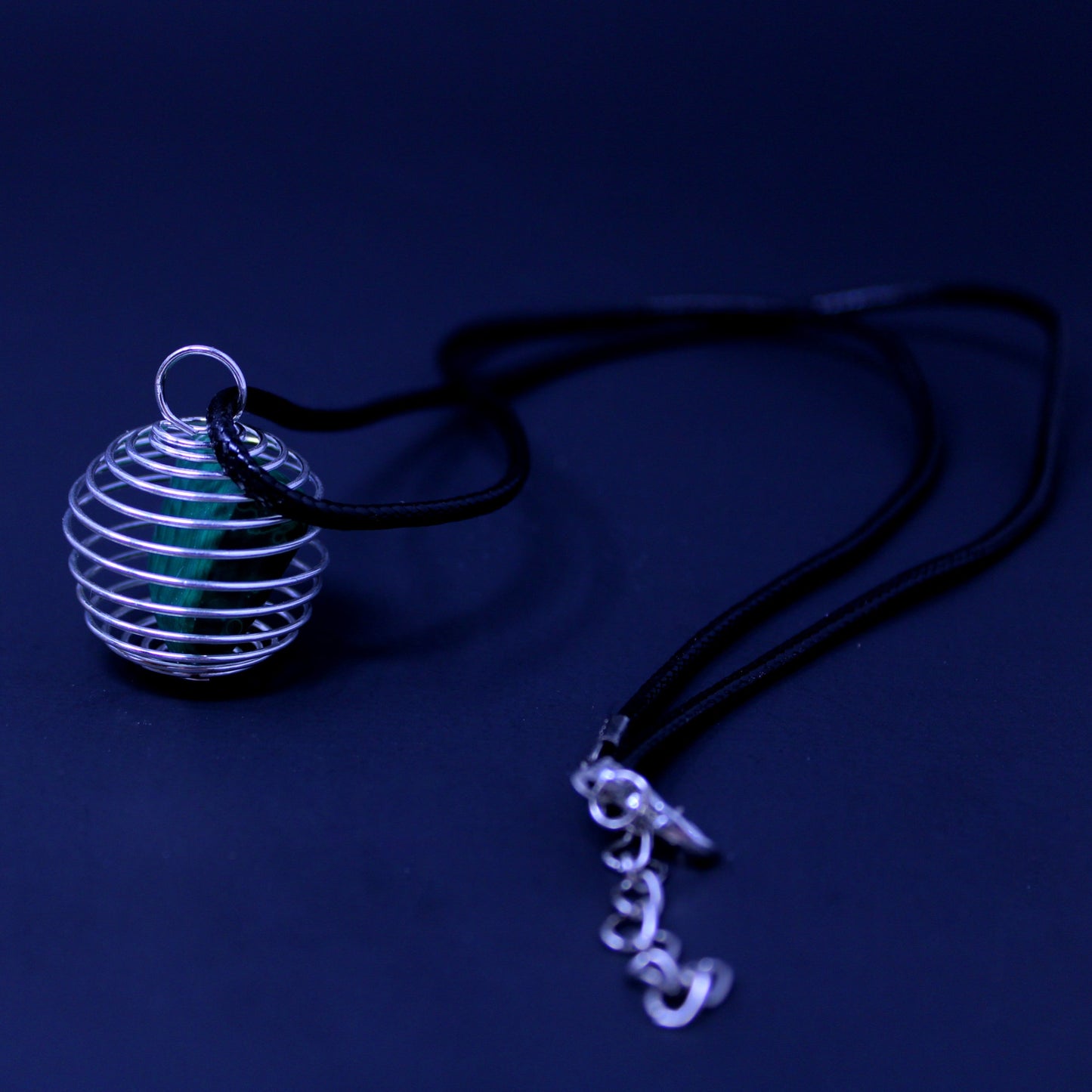 Spiral Cage Pendant Necklaces